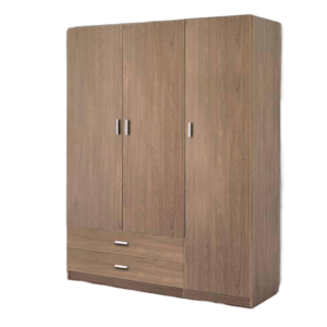 Armario 3 Puertas y 2 Cajones – Mueble de Almacenaje Moderno 200x150x51 cm