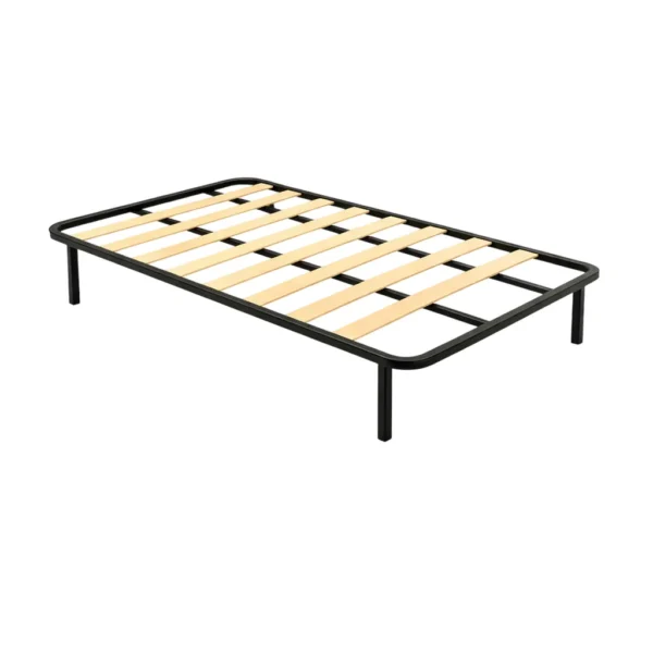 Somier de láminas 105x190 cm con estructura metálica y 4 patas