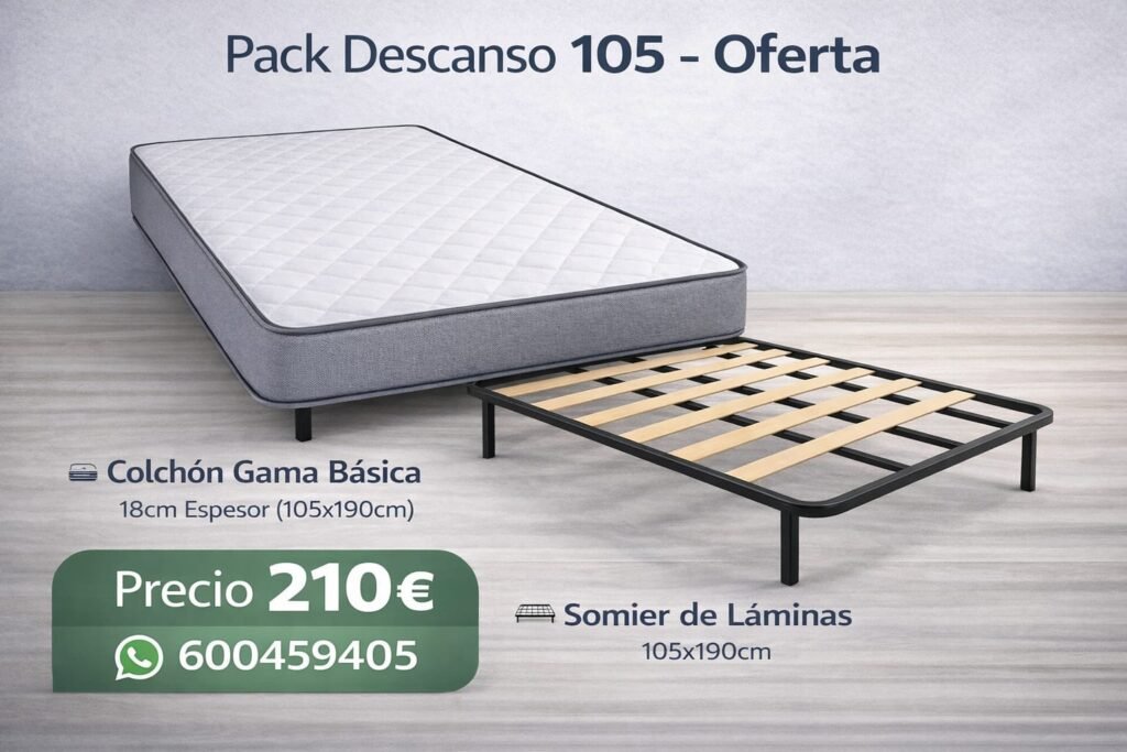 outlet remar pack descanso somier colchon 3