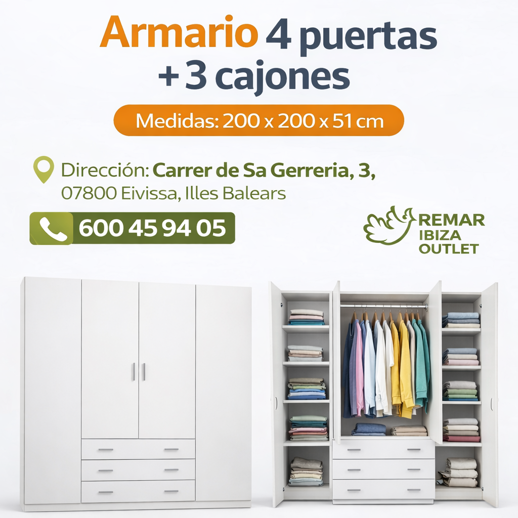 armario-4-puertas-3-cajones-en-ibiza (2) armario 4 puertas 3 cajones en ibiza 2 1