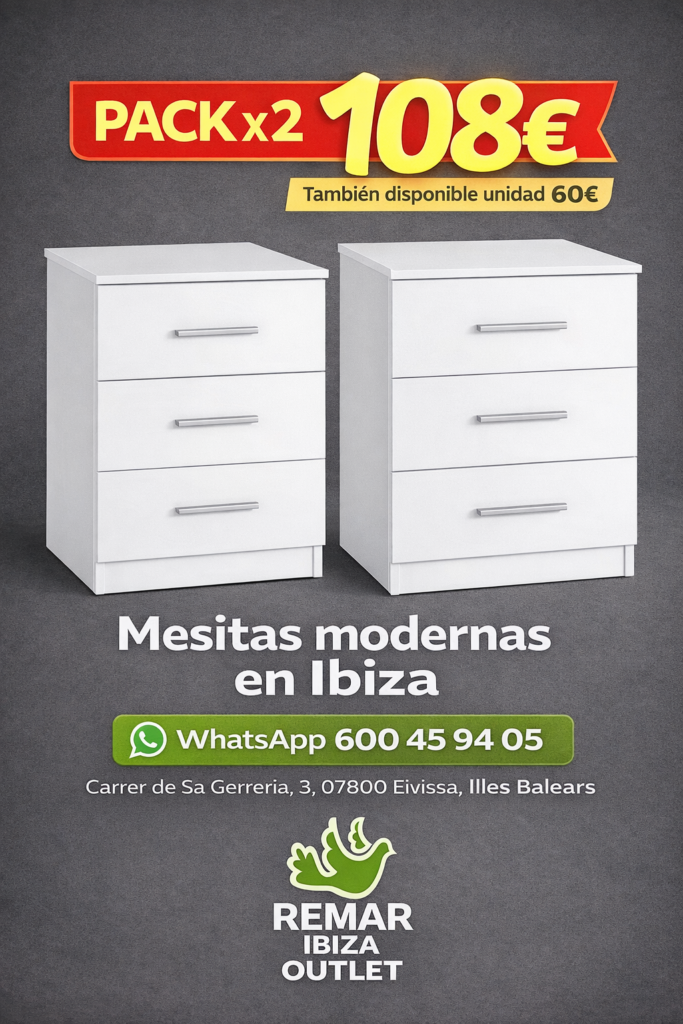 mesita de noche moderna en ibiza muebles baratos 6