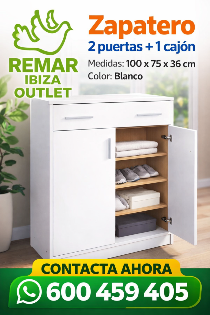 zapatero 2 puertas 1 cajon outlet remar ibiza