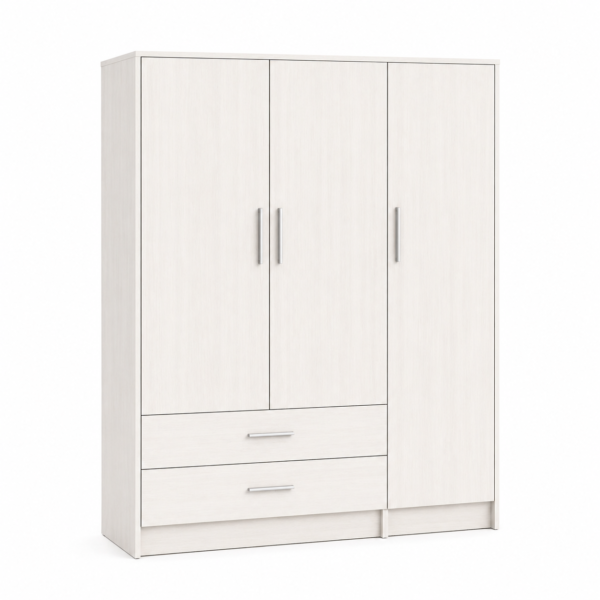 Armario Moderno Hueso / Ártico en Ibiza | 3 Puertas + 2 Cajones