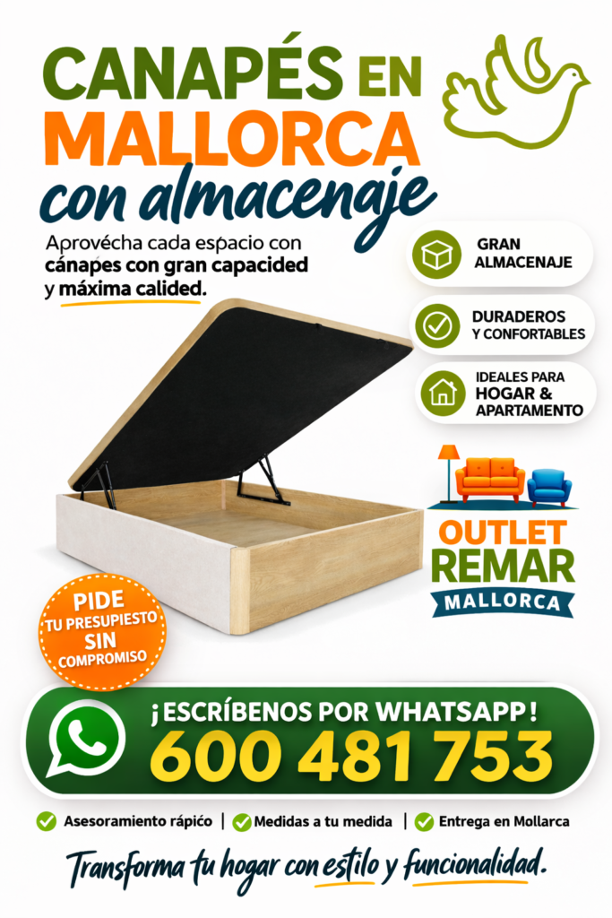 Canapes con almacenaje en Mallorca 3