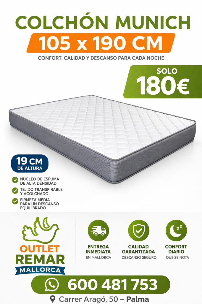 Colchon Munich 105 x 190 cm oferta