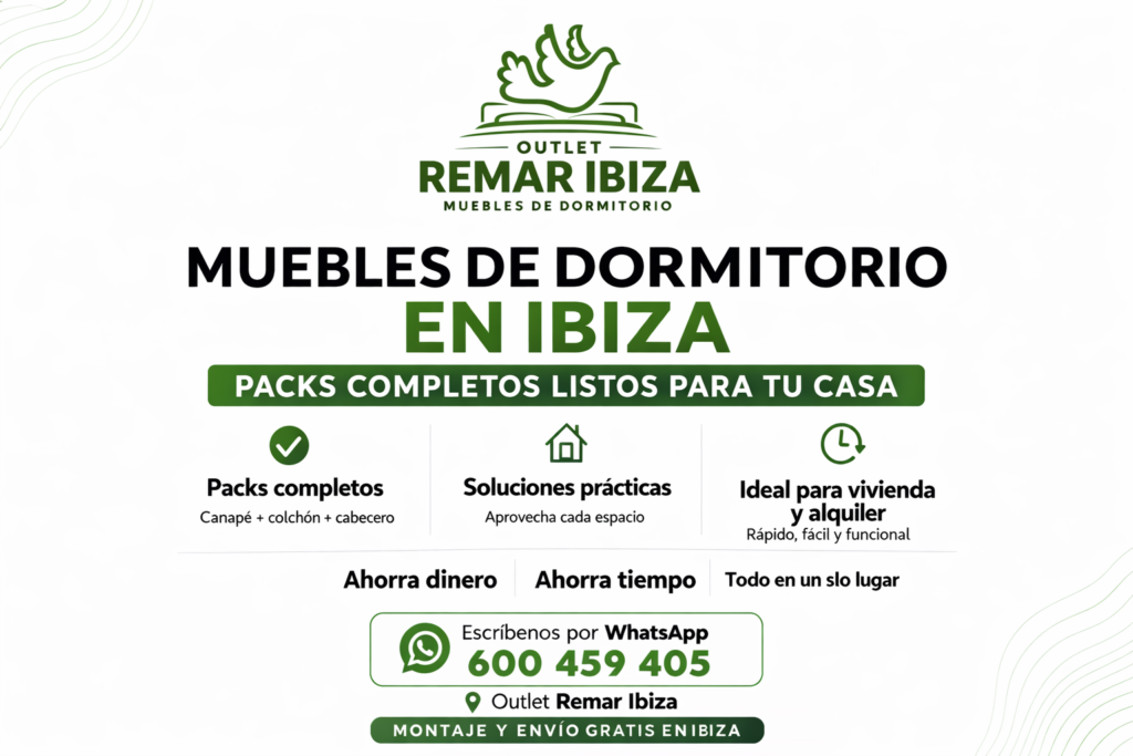 Muebles de dormitorio en Ibiza: soluciones rápidas, económicas y listas para entrar a vivir