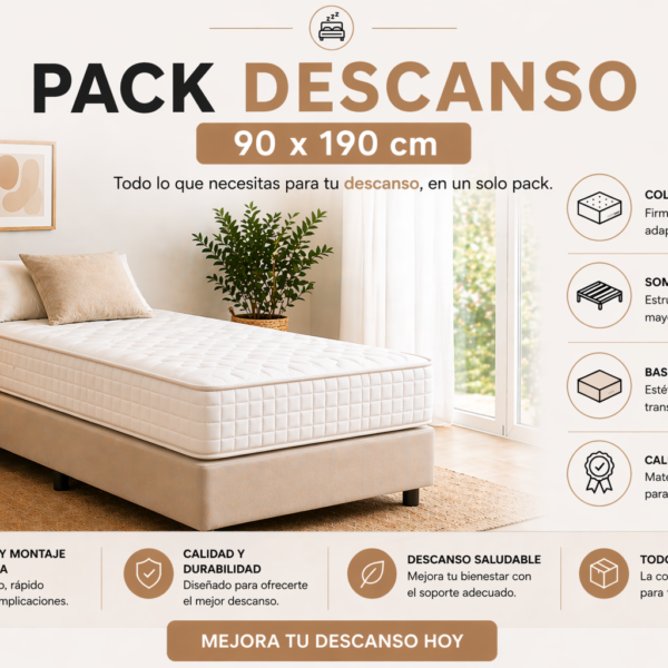 PACK DESCANSO 90x190