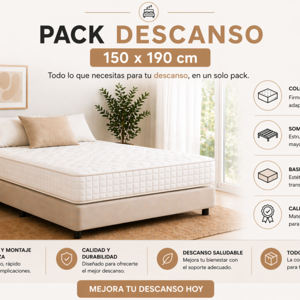 PACK DESCANSO 150x190
