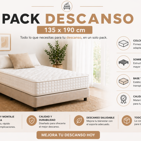 PACK DESCANSO 135x190