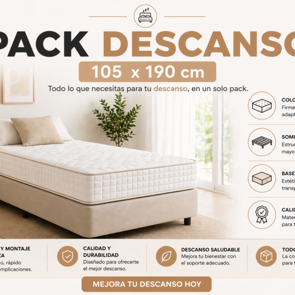 PACK DESCANSO 105x190
