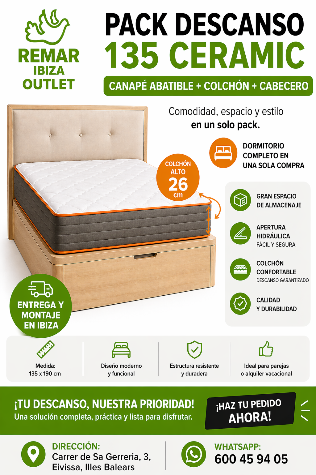 PACK DESCANSO 135 CERAMIC 4 PACK DESCANSO 135 CERAMIC