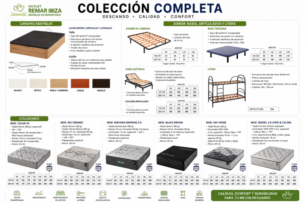 Catálogo de muebles y colchones Catalogo de muebles y colchones