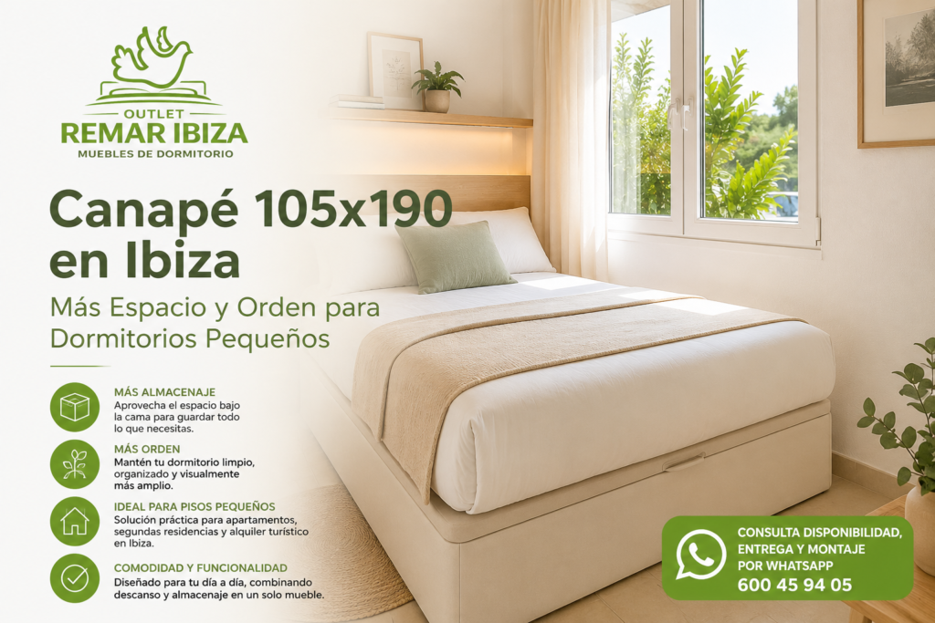 Canapés con Almacenaje en Santa Eulària des Riu | Más Espacio para Dormitorios Pequeños 6 Dormitorio minimalista-tienda-muebles-ibiza