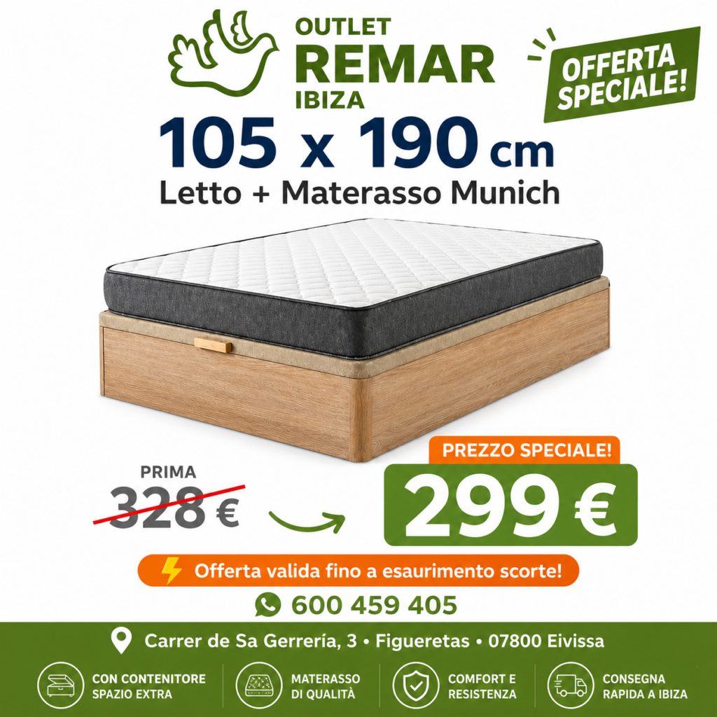 Offerta speciale su materassi e letti – Outlet Remar Ibiza