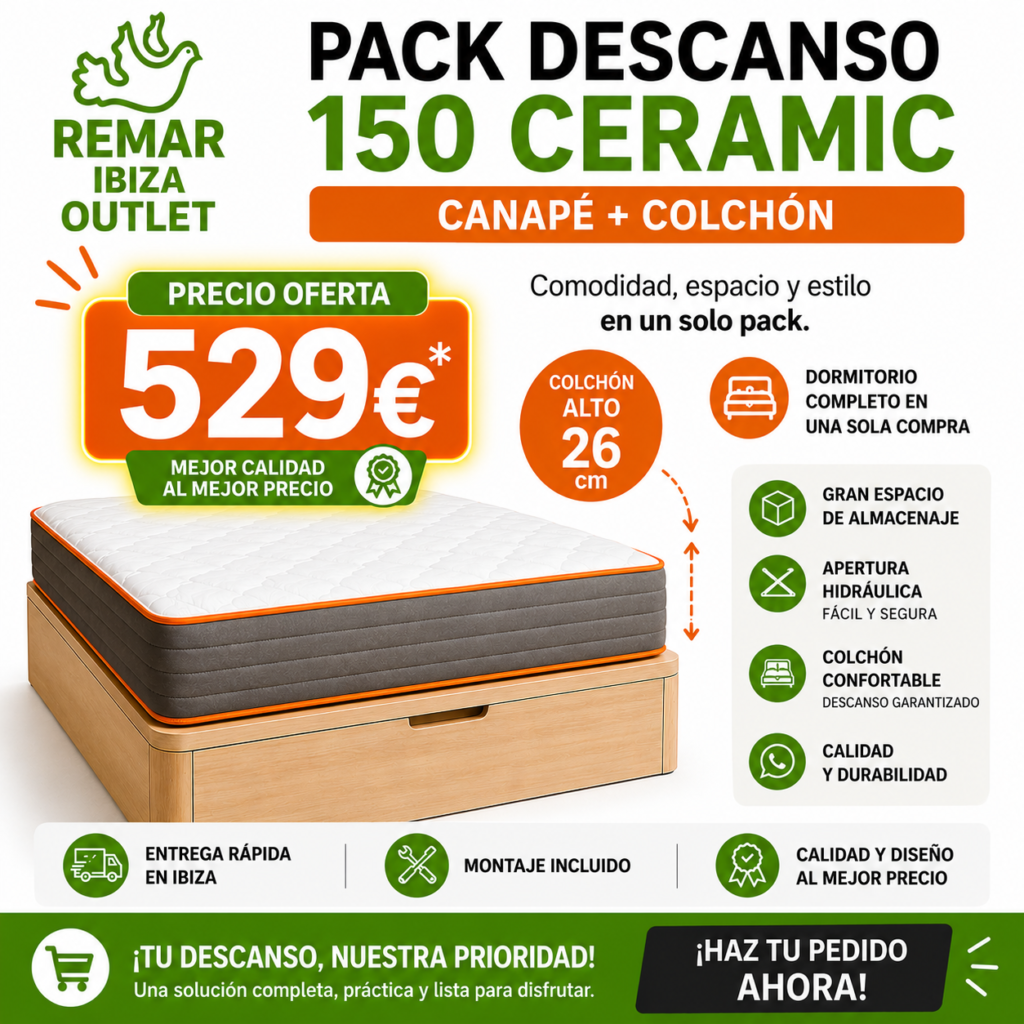 pack dormitorio ibiza outlet remar 1