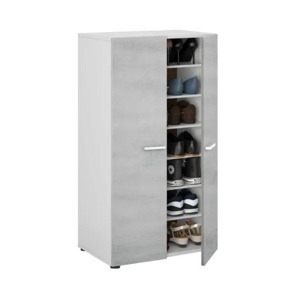 Armario zapatero Star 6 baldas blancocemento 103x55x36 cm (3)