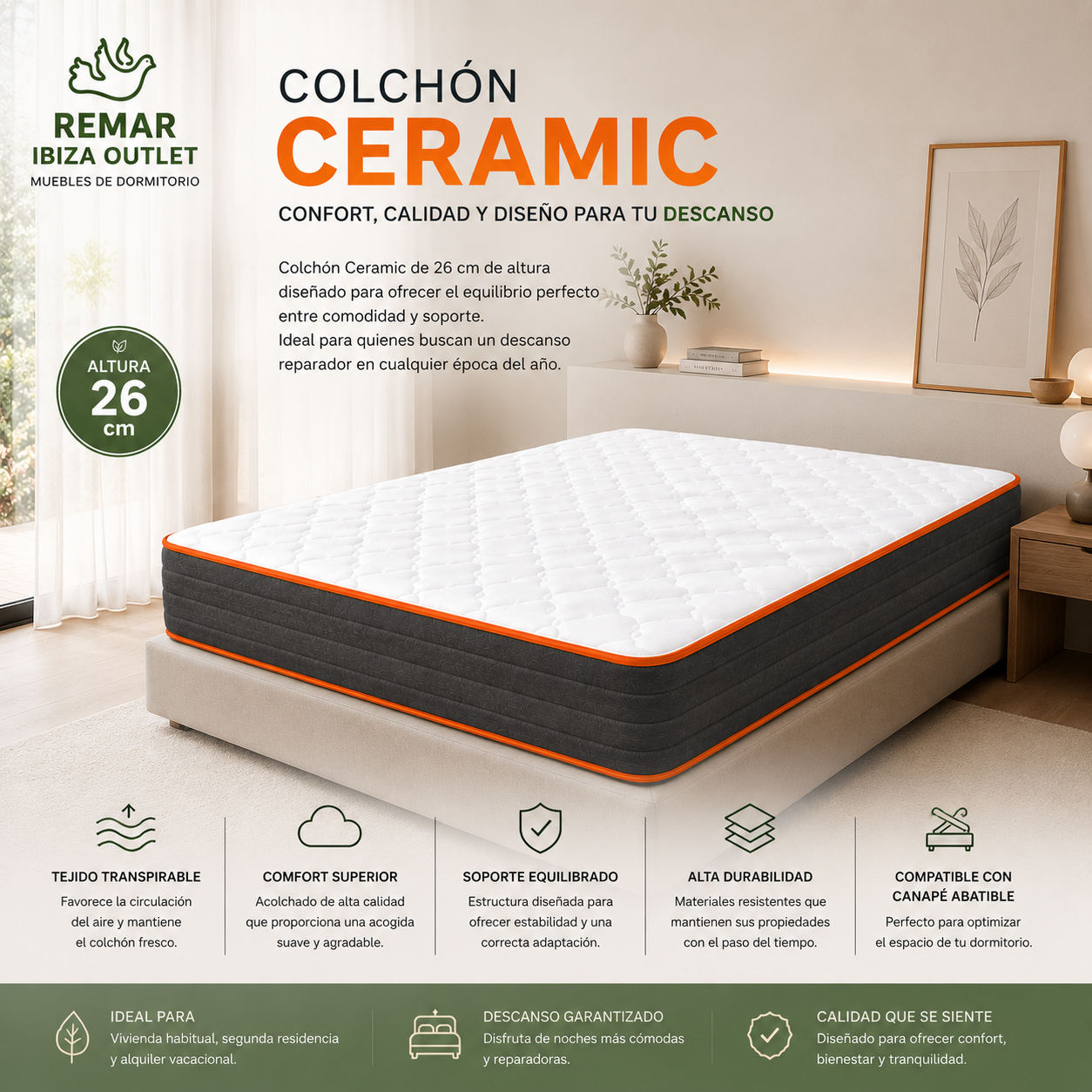 Colchón Ceramic 26 cm 4 colchon-outlet-ibiza-oferta-26-cm (6)