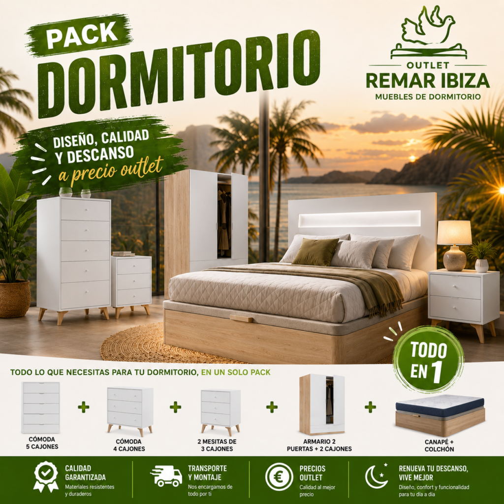 Dormitorios en Marina Botafoch