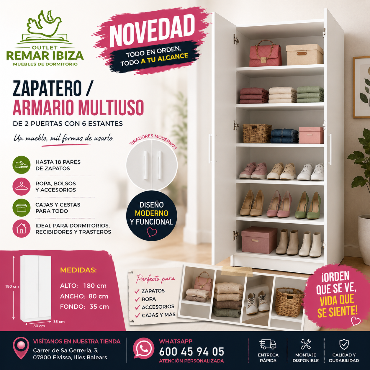Zapatero armario multiuso blanco 3 zapatero armario multiuso blanco
